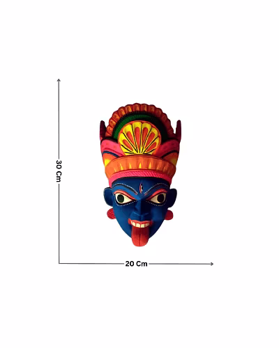 Kushmandi Mashan Kali Wooden Mask-Amr1047