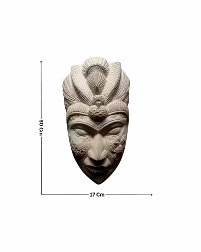 Kushmandi Wearable Wooden Face Mask – Aadim Wood Mask-Amr1052