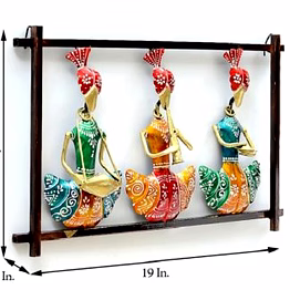 amrit kalash wrought iron 3 sardar musician wall decor