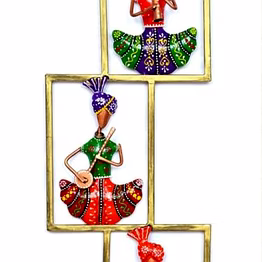 amrit kalash wrought iron 3 sardar musician wall frame