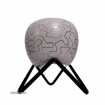 amrit kalash wrought iron flower pot with stand