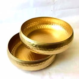 amrit kalash wrought iron gold hammered bowl set