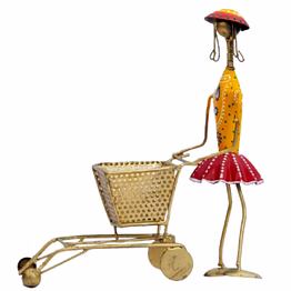 amrit kalash wrought iron table decor shopping doll