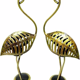amrit kalash handcrafted crane tea light holder | perfect for home, living room, and office decoration