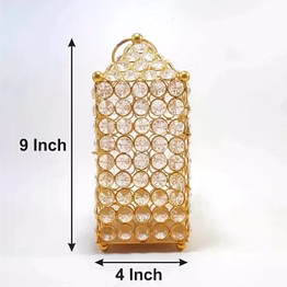 amrit kalash brass akhand diya/lamp tealight holder (gold, white, pack of 1)