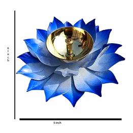 amrit kalash lotus brass diya for puja / diwali decoration (2)