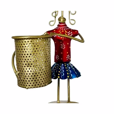 amrit kalash iron lady pen holder