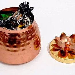 amrit kalash wrought iron dry fruit jar