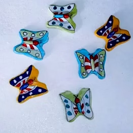 amrit kalash blue pottery hanging decorative butterfly