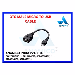 anamico otg male micro to usb cable