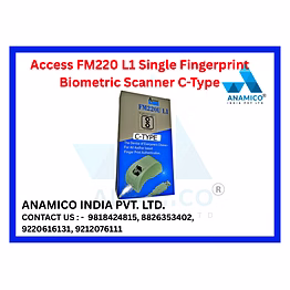 access fm220 l1 single fingerprint biometric scanner with rd service with c-type cable