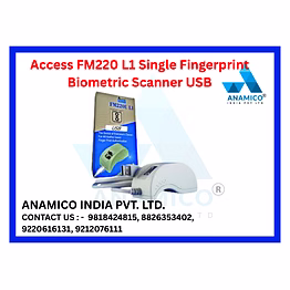 access fm220 l1 single fingerprint biometric scanner with rd service with usb cable