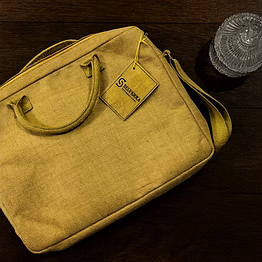 eco-friendly executive laptop bag (100% biodegradable executive laptop bag made from jute/juco/canvas)