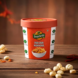 snackriti peri peri makhana – fiery, crunchy & addictively spicy