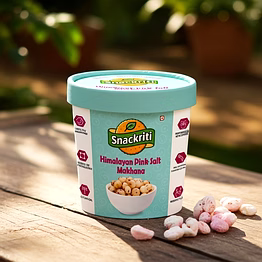 snackriti himalayan pink salt makhana – light, crunchy & naturally savory
