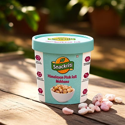 snackriti himalayan pink salt makhana – light, crunchy & naturally savory