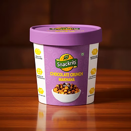 snackriti chocolate crunch makhana – chocolaty, crunchy & guilt-free delight