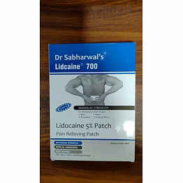 lidocaine patch containing lidocaine 5% - 700mg patch