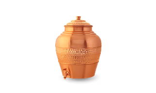 Copper Kulfi Matka Special Hammered Design with Matt Finish