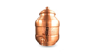Copper Capsule Matka Special Hammered Design with Matt Finish