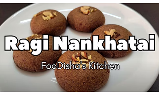 Healthy Ragi Nankhatai No Sugar, No Oven, No Baking soda, No Baking Powder |Finger Millet Nankhatai