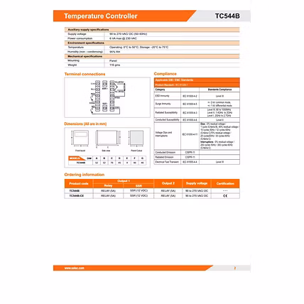 SELEC PID500 PID, Universal input, Analog/Relay/SSR output-4