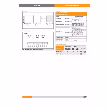 Multifunction Meter MFM384-C-CE-2