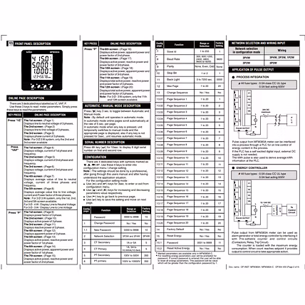 SELEC MFM383A Economical LCD Multifunction meter MFM383A-4