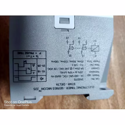 GIC Star Delta Timer / Micon 225 Cat No-2ASDT0-4