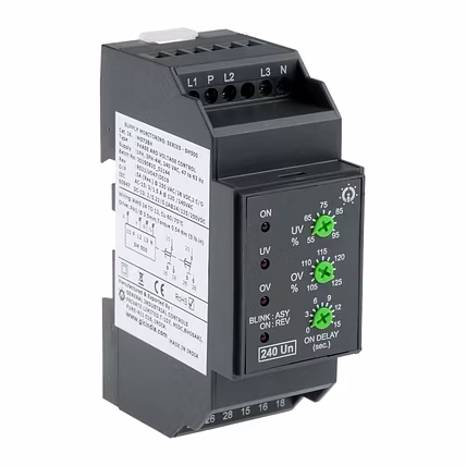 GIC SM500 MG73BH Voltage Monitoring, For Control Panel, 3 Pole-12753453