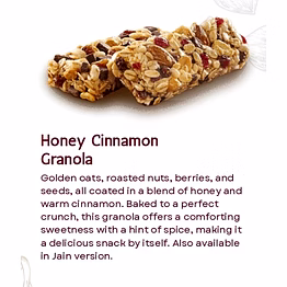 dbs foods honey cinnamon granola