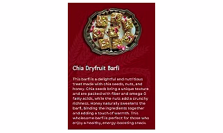 Chia Dryfruit Barfi