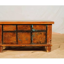 antique wooden trunk box