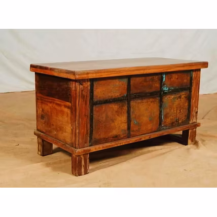 Antique Wooden trunk box-2