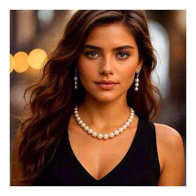 luxury real pearl necklace – gemstones necklace