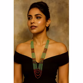 Elegance Handcrafted Sea Green Onyx Necklace - Gemstones Necklace