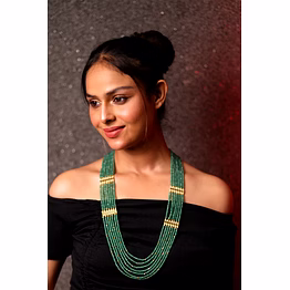 emryn mint green onyx layered necklace - gemstones necklace