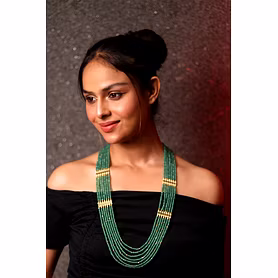 Mint Green Onyx Layered Necklace - Gemstones Necklace