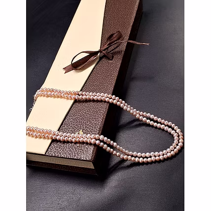 Natural PRCS Pearl Necklace – Elegant Multi-Strand Design - Gemstones Necklace-2