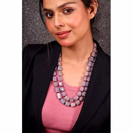 Tumble Stone Necklace - Gemstones Necklace-12745569