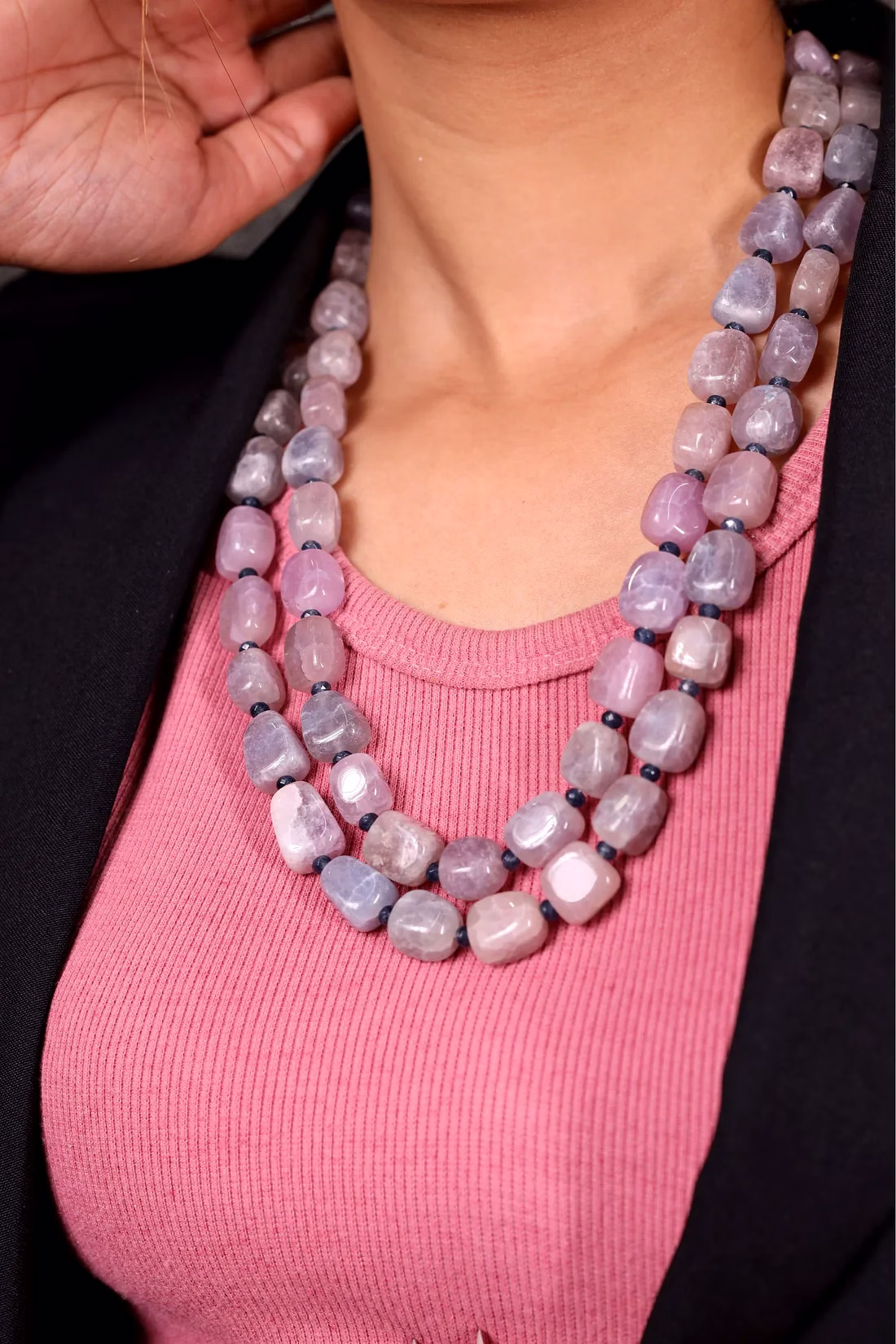 Tumble Stone Necklace - Gemstones Necklace image 2