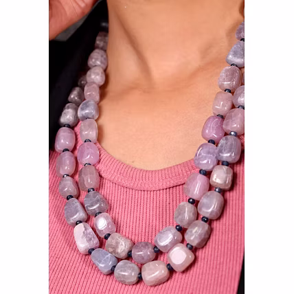 Tumble Stone Necklace - Gemstones Necklace-2