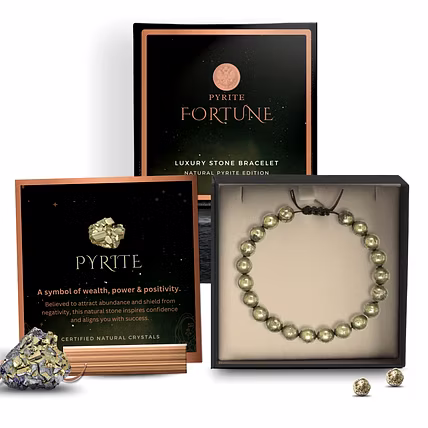 Pyrite Crystal Gemstone Bracelet – Authentic Gemstone Bracelet-1