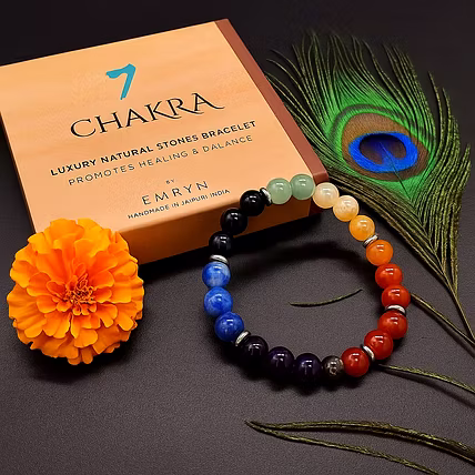 7 Chakra Luxury Gemstone Bracelet - Emryn-1