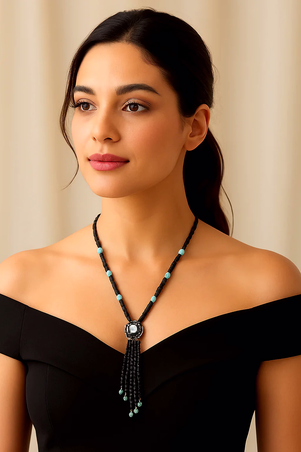 black tourmaline necklace – spiritual shielding gemstone jewelry for men & women -