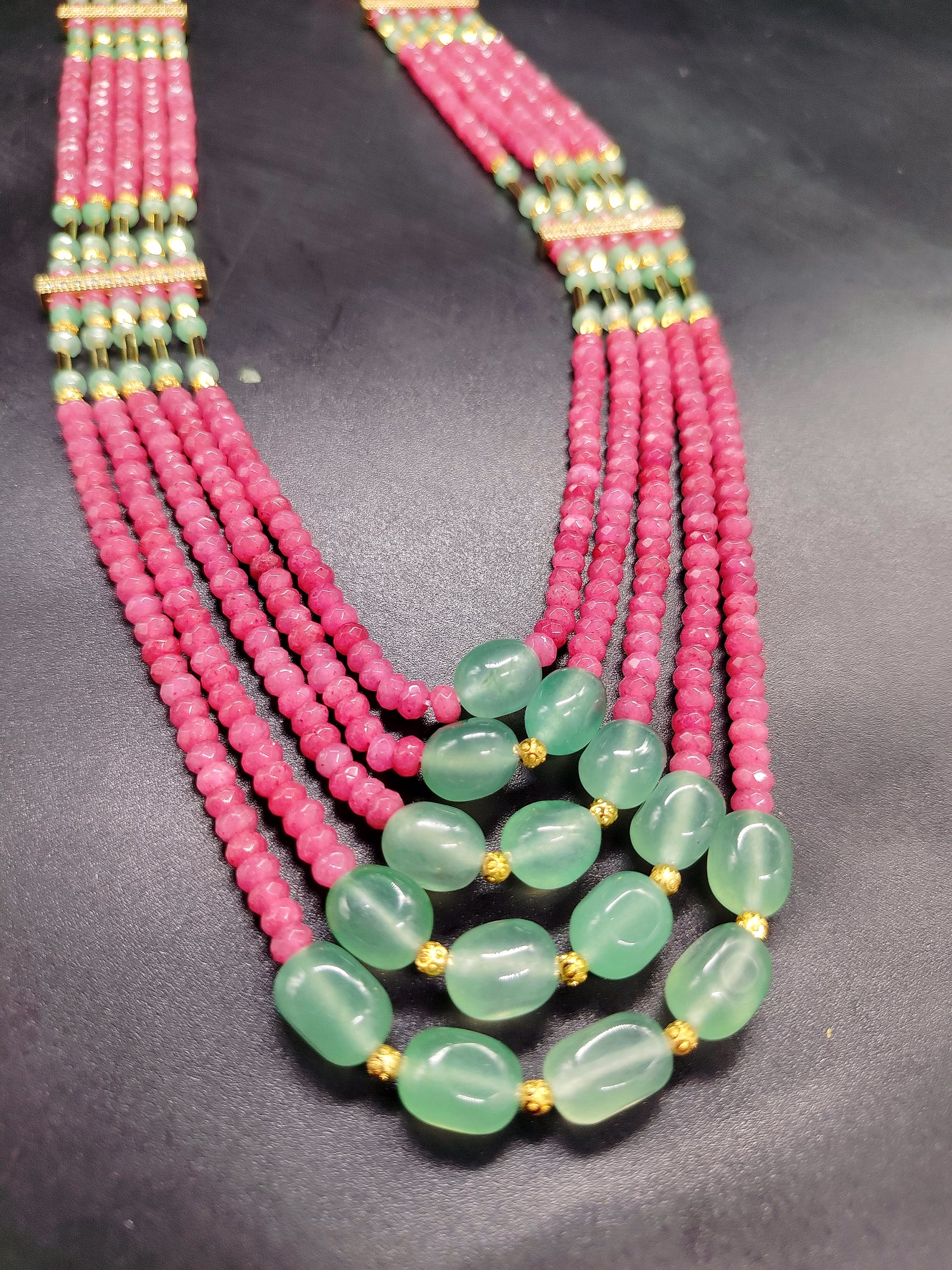 Handcrafted Ruby Onyx Gemstone Necklace by Emryn image 2