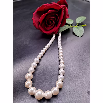 Elegant Shell Pearl Necklace - Gemstone Necklace-2