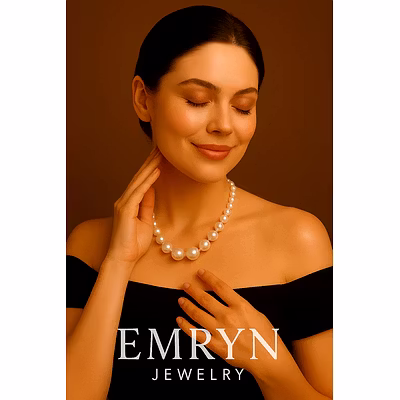 Elegant Shell Pearl Necklace - Gemstone Necklace-12756483