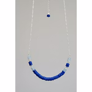 Beautiful Lapis Lazuli Gemstone with 925 Silver