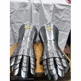 vintage voyage medieval knight's gauntlet